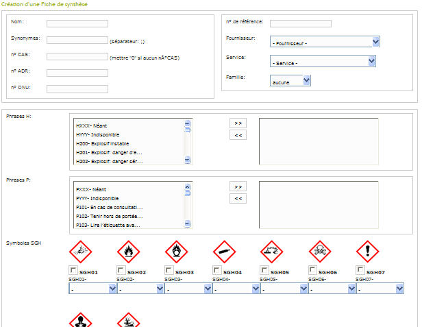 msdsdatabase - Application de gestion des fiches de donn&eacute;es de s&eacute;curit&eacute;