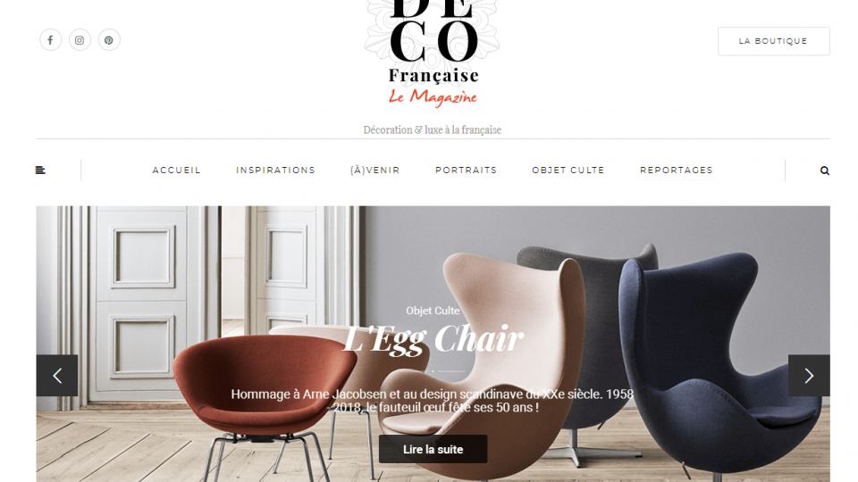 Site wordpress déco française